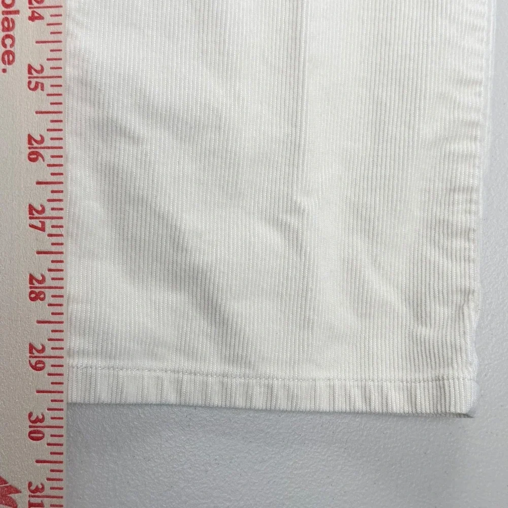 Lauren Ralph Lauren Cream Corduroy Straight Leg‎ Pants Womens 6 Off White Cotton